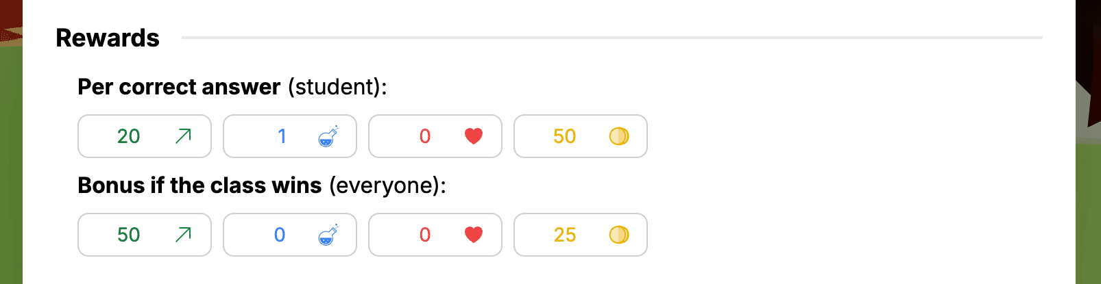 Class adventure configuration