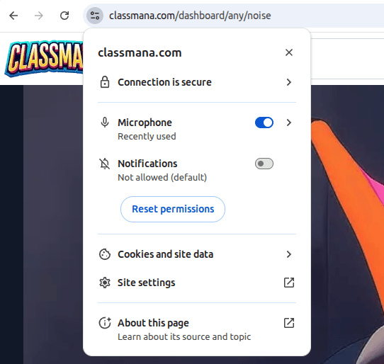 Chrome microphone permissions